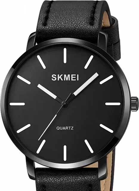 Наручные часы skmei 1984lbk black-leather belt