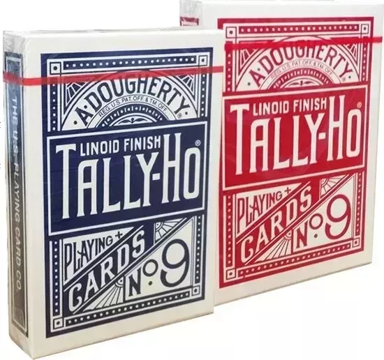 Карты "Tally-Ho Standard Index red/blue Fan"