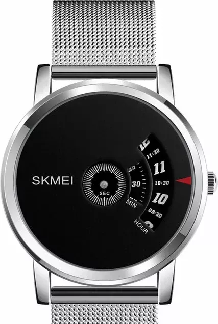 Наручные часы skmei 1260mhsibk silver/black mesh belt