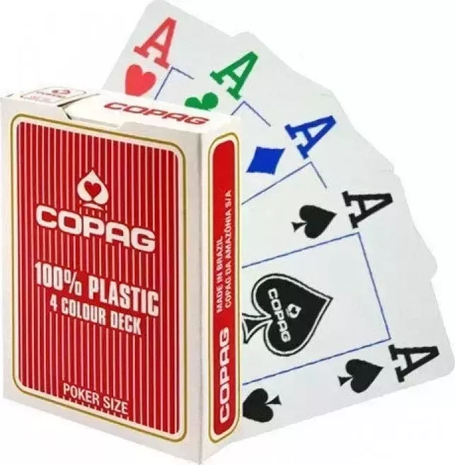 Карты "Copag 4 Colour (red)"