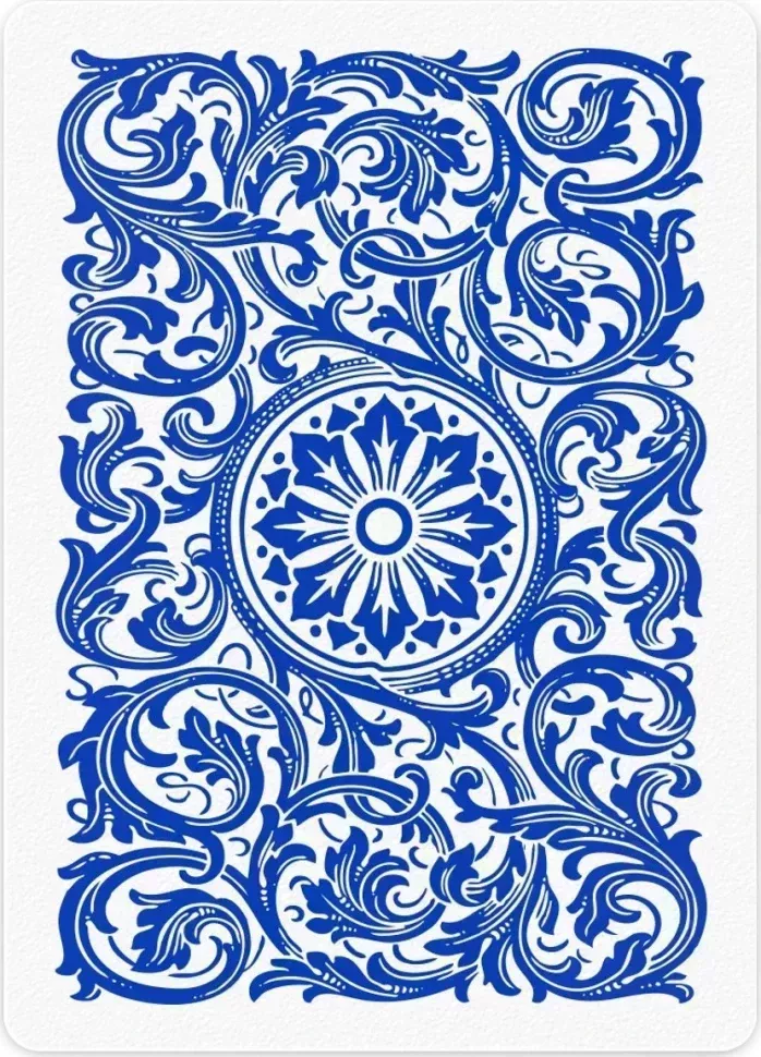 Карты "1546 Elite Plastic Poker Size Jumbo Index blue Single deck"