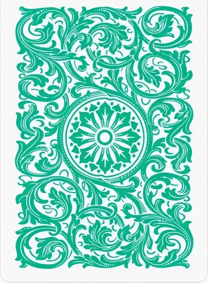 Карты "1546 Elite Plastic Poker Size Jumbo Index green Single deck"