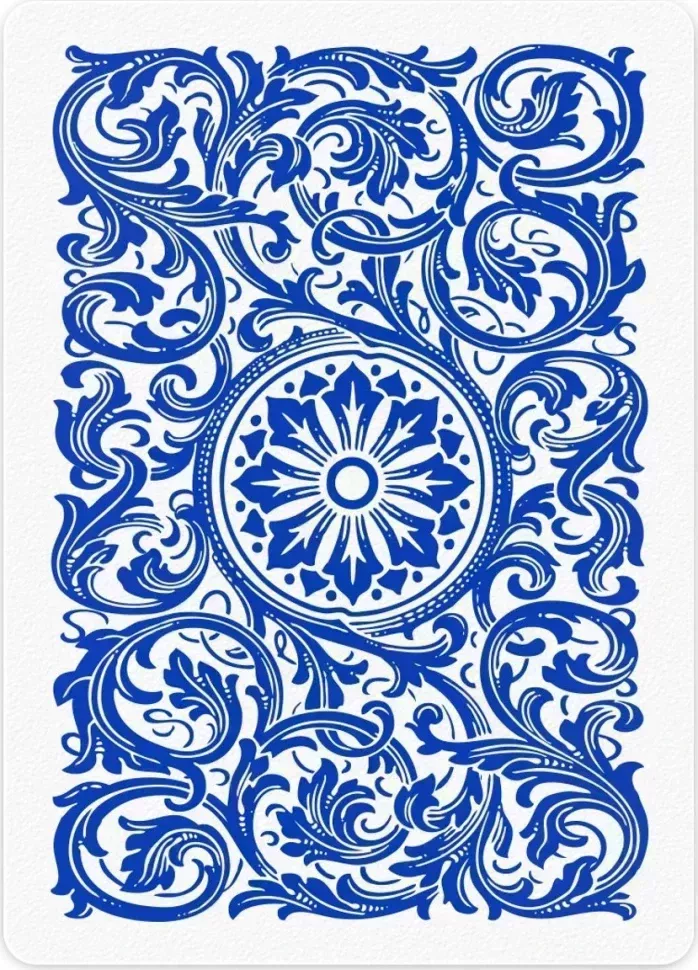Карты "1546 Elite Plastic Poker Size Jumbo Index blue Single deck"