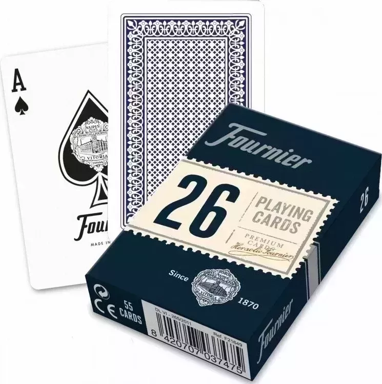 Карты "Fournier no 26 (bridge size) blue"