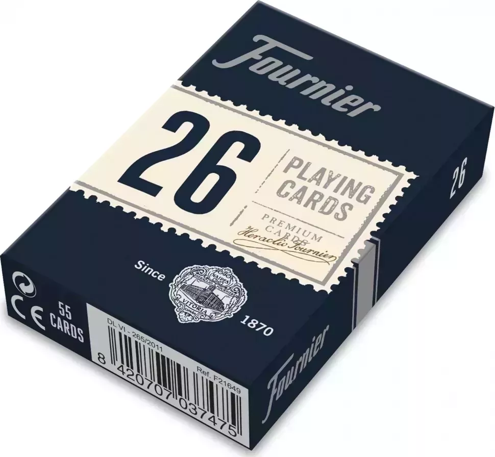 Карты "Fournier no 26 (bridge size) blue"
