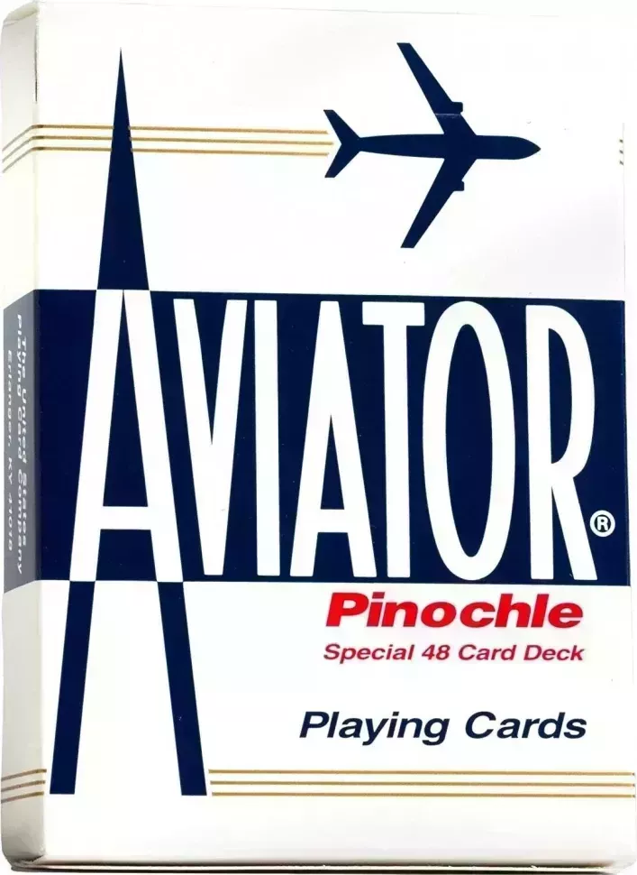 Карты "Aviator pinochle blue"