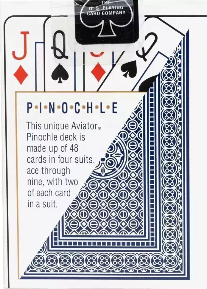 Карты "Aviator pinochle blue"