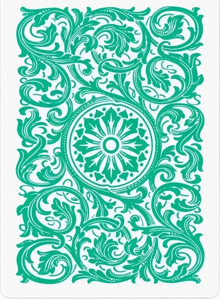 Карты "1546 Elite Plastic Poker Size Jumbo Index green Single deck"